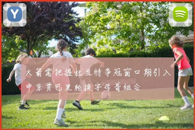火箭需把握杜兰特争冠窗口期引入申京贾巴里轮换字母哥组合